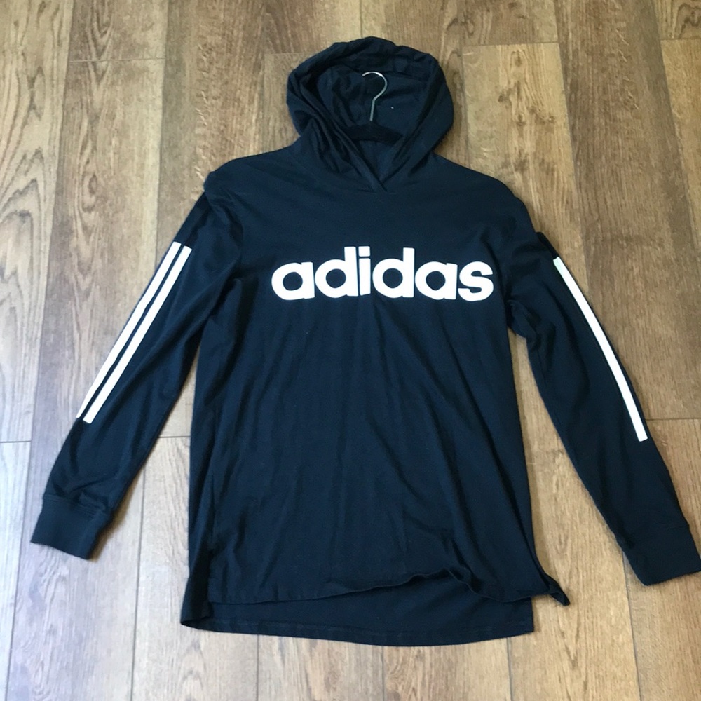 Adidas long sleeve shirt with hood